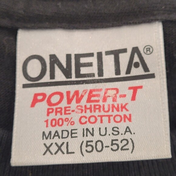 VTG 90s T Shirt XXL Black 2XL Single Stitch California Lazy Guys Club USA Tee - Picture 6 of 9